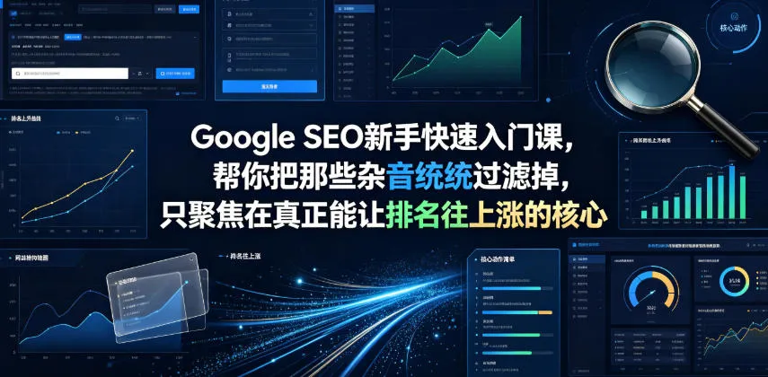 Google SEO新手快速入门课，帮你把那些杂音统统过滤掉，只聚焦在真正能让排名往上涨的核心动作【原创双语字幕】-创客联盟