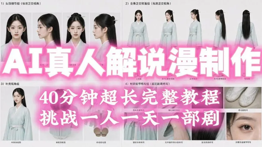 2026年AI真人解说漫剧自动批量化制作教程，40分钟超长完整，自动批量化制作，挑战一人一天一部剧！-创客联盟