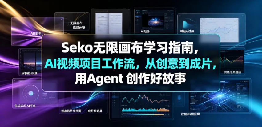 Seko无限画布学习指南,AI视频项目工作流,从创意到成片,用Agent 创作好故事-创客联盟