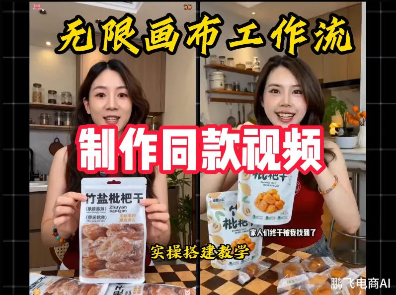 无限画布工作流一键复刻爆款带货视频，实操搭建，操作简单-创客联盟