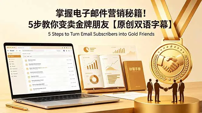 掌握电子邮件营销秘籍!5步教你变卖金牌朋友【原创双语字幕】-云网创
