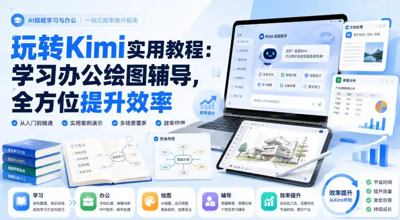 玩转Kimi实用教程：学习办公绘图辅导，全方位提升效率-创客联盟