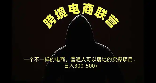 跨境电商联营，一个不一样的电商，普通人可操作日入300-500+-创客联盟