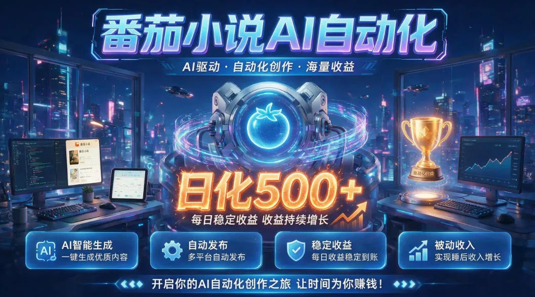 小白可做番茄AI，居家轻创业，每日稳赚500➕，普通人低门槛轻松线上增收【揭秘】-创客联盟