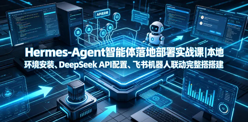 Hermes-Agent智能体落地部署实战课｜本地环境安装、DeepSeek API配置、飞书机器人联动完整搭建教程-创客联盟