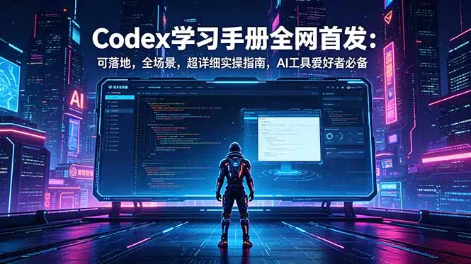 Codex学习手册全网首发：可落地，全场景，超详细实操指南，AI工具爱好者必备-云网创