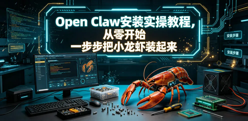 Open Claw安装实操教程，从零开始一步步一步步把小龙虾装起来-创客联盟