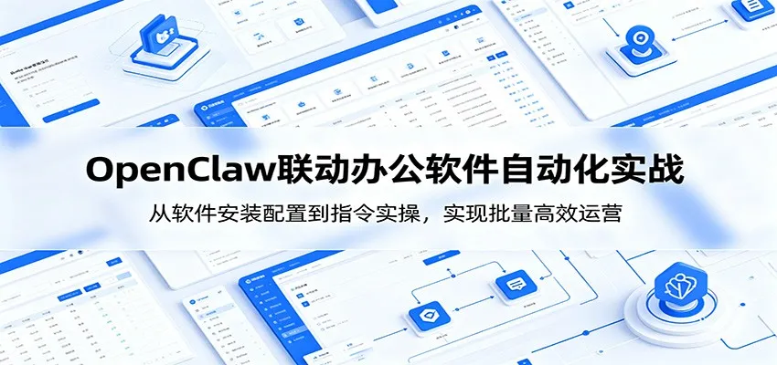 OpenClaw自动化实操课:从软件安装配置到指令实操,实现批量高效运营-云网创