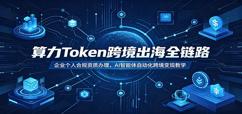 算力Token跨境出海全链路:企业个人合规资质办理,AI智能体自动化跨境变现教学-创客联盟