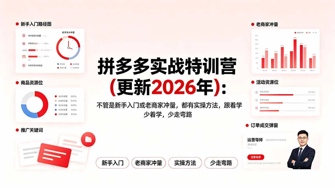 拼多多实战特训营(更新2026年-创客联盟