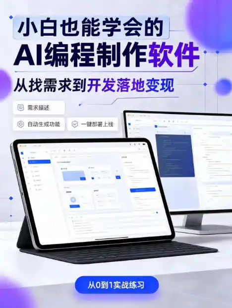 手把手教会你ai编程制作软件到变现全路径,零基础小白轻松上手,从找需求到开发落地变现【揭秘】-创客联盟