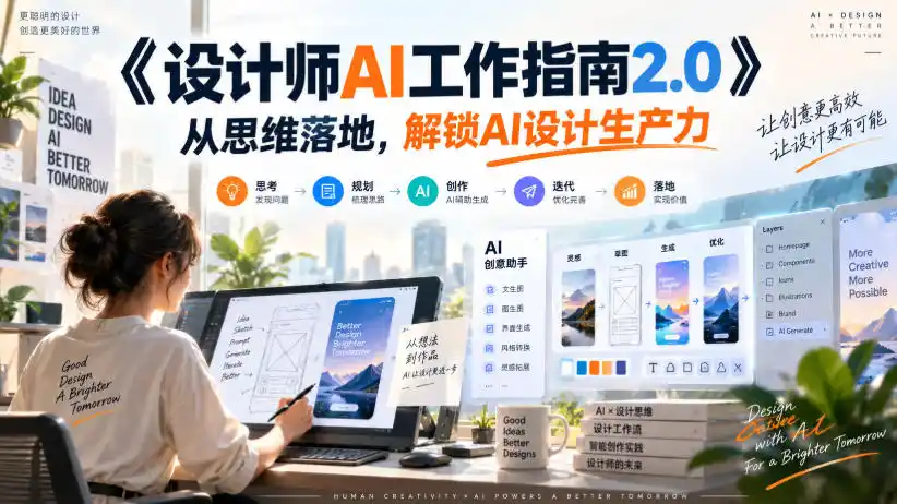 《设计师AI工作指南2.0》从思维落地-无水印,解锁AI设计生产力-创客联盟