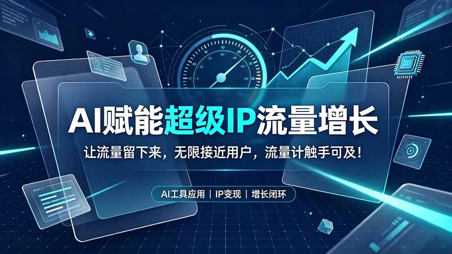 AI赋能超级IP流量增长：让流量留下来，无限接近用户，流量计触手可及！-创客联盟