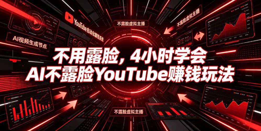 不用露脸,4小时学会AI不露脸YouTube賺钱玩法【原创双语字幕】-创客联盟