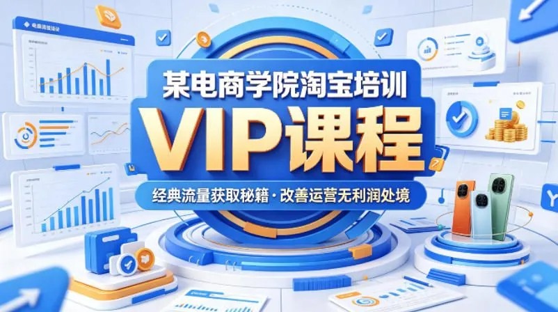 某电商学院淘宝培训VIP课程,各种经典有用的流量获取秘籍,改善运营产品没利润的处境(2026年6月)-创客联盟