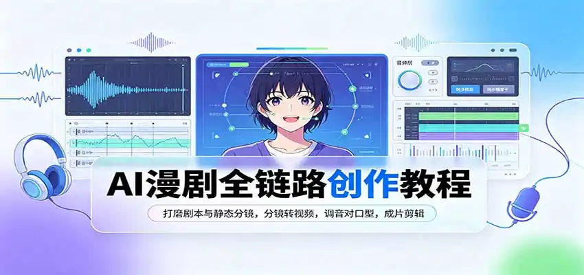 AI漫剧全链路创作教程:打磨剧本与静态分镜,分镜转视频,调音对口型,成片剪辑-创客联盟