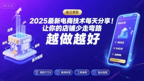 2025-2026最新电商技术每天分享，让你的店铺少走弯路，越做越好(更新26年07月)-创客联盟