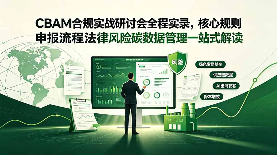 CBAM合规实战研讨会全程实录，核心规则申报流程法律风险碳数据管理一站式解读-创客联盟