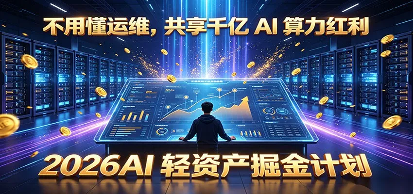 不用懂运维，共享千亿 AI 算力红利，2026AI 轻资产掘金计划-创客联盟