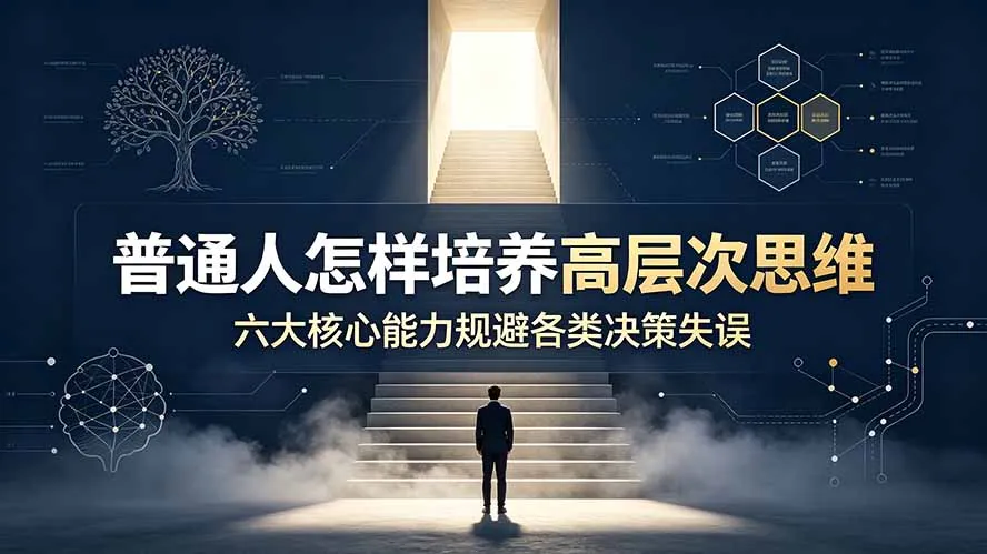 付费文章：普通人怎样培养高层次思维，六大核心能力规避各类决策失误-创客联盟