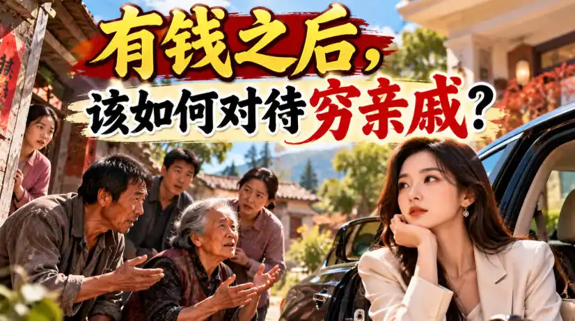 某公众号付费文章:有钱之后,该如何对待穷亲戚?