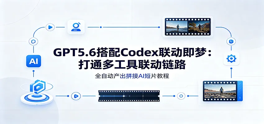 GPT5.6搭配Codex联动即梦：打通多工具联动链路，全自动产出拼接AI短片教程-创客联盟