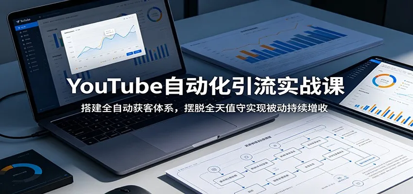 YouTube自动化引流实战课:搭建全自动获客体系,摆脱全天值守实现被动持续增收-创客联盟
