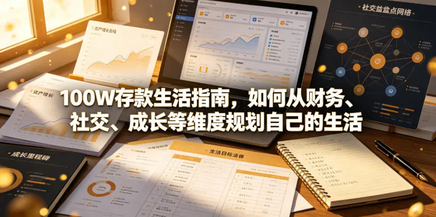 付费文章：100W存款生活指南，如何从财务、社交、成长等维度规划自己的生活-创客联盟