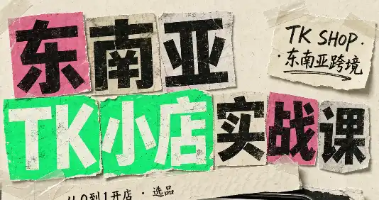 东南亚TK小店实战课(基础+进阶)-创客联盟