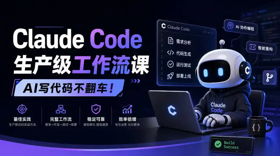Claude Code生产级工作流课，AI写代码不翻车！【原创双语字幕】-创客联盟