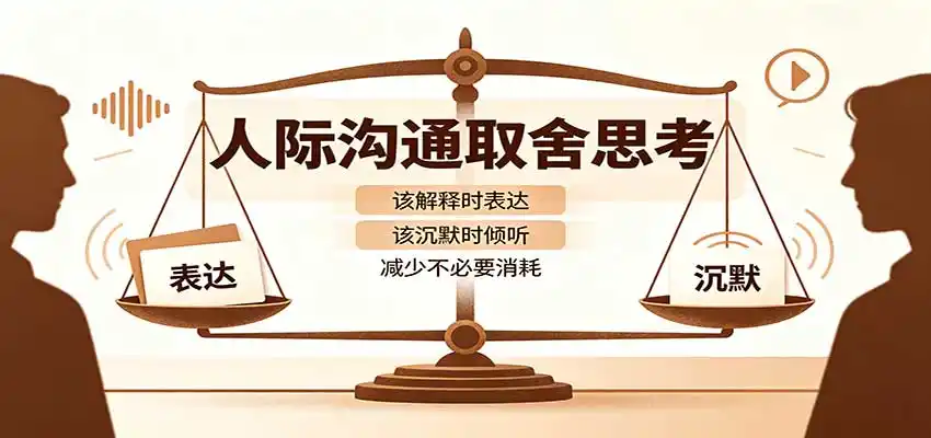 人际沟通取舍思考：分清解释与沉默边界，拿捏职场生活沟通分寸减少情绪内耗-创客联盟