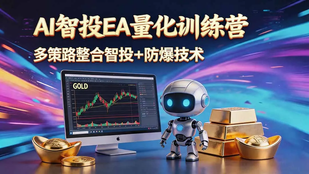 AI智投EA量化运营技术,自动化黄金操盘技术,小白也可以轻松上手日入1000+-云网创