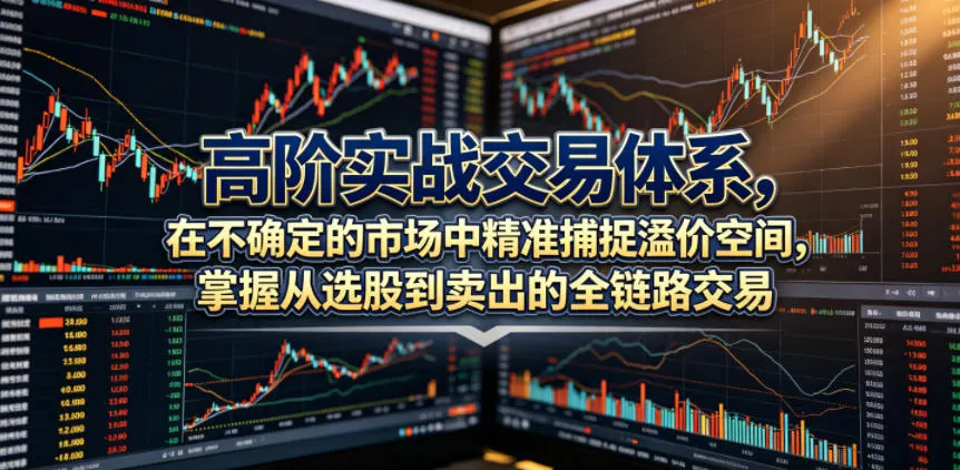高阶实战交易体系，在不确定的市场中精准捕捉溢价空间，掌握从选股到卖出的全链路交易心法(更新6月)-云网创