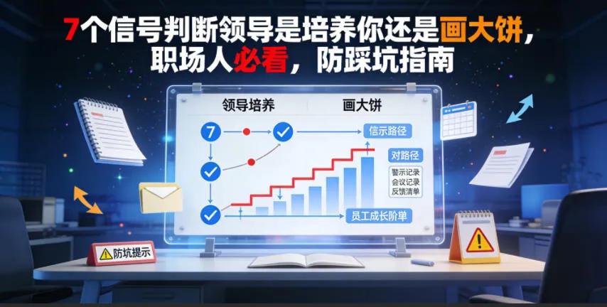 付费文章:7个信号判断领导是培养你还是画大饼,职场人必看,防踩坑指南-创客联盟
