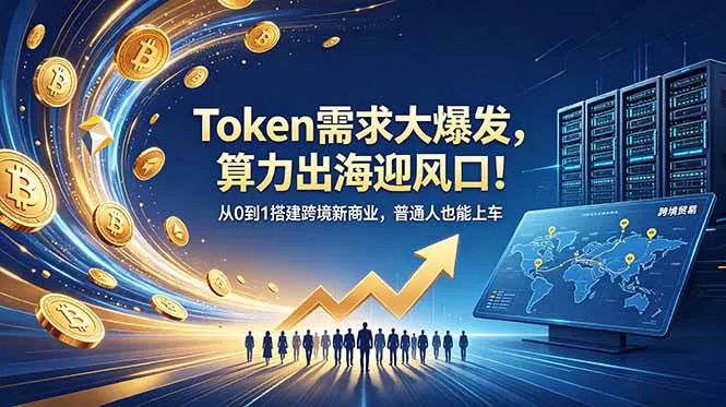 Token需求大爆发,算力出海迎风口!从0到1搭建跨境新商业,普通人也能上车-云网创
