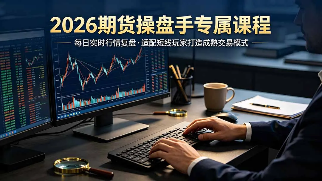 2026期货操盘手专属课程-更新7月11，每日实时行情复盘，适配短线玩家打造成熟交易模式-创客联盟