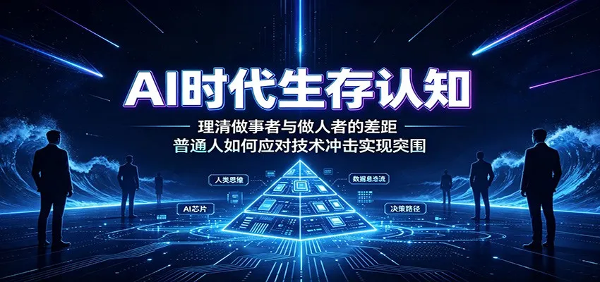 AI时代生存认知：理清做事者与做人者的差距，普通人如何应对技术冲击实现突围-创客联盟