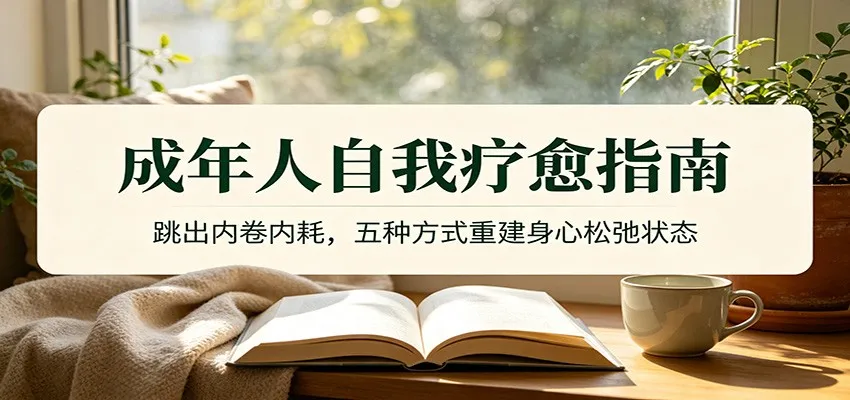 成年人自我疗愈指南:跳出内卷内耗,五种方式重建身心松弛状态-创客联盟