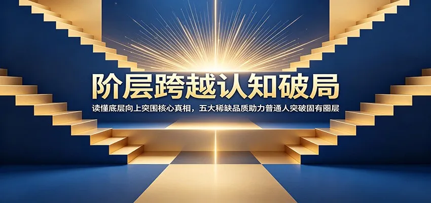 阶层跨越认知破局：读懂底层向上突围核心真相，五大稀缺品质助力普通人突破固有圈层-创客联盟