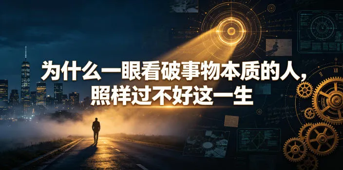 付费文章:为什么一眼看破事物本质的人,照样过不好这一生-创客联盟