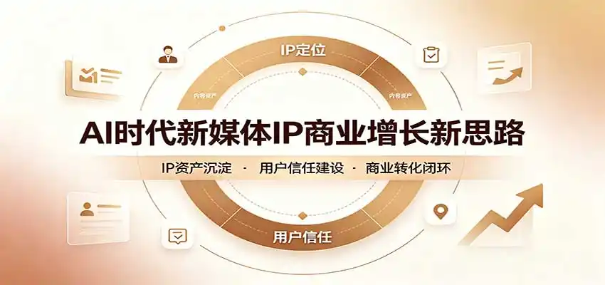 AI时代新媒体IP商业增长新思路：摒弃复杂运营套路，用极简思维打通获客路径-创客联盟